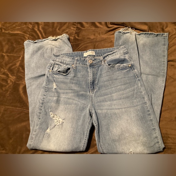 Hydraulic Denim - Hydraulic brand, size 15, Stylish Blue Distressed Women Jeans